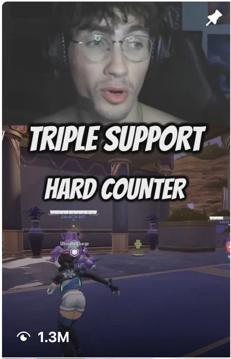 iFlow Instagram reel, triple support hard counter, 1.3 million views