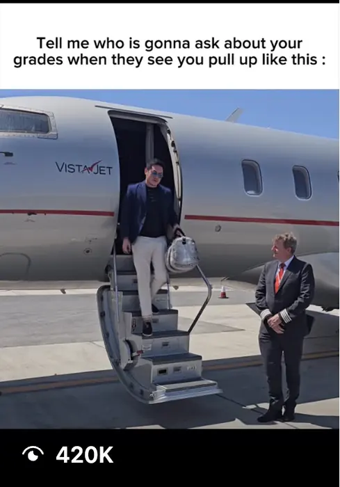 Jonathan Low Instagram reel, 420 thousand views