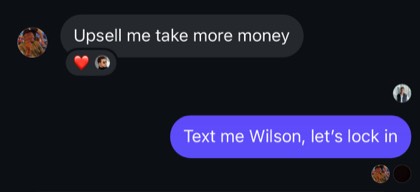 screenshot of a real client or community message about First Million Views