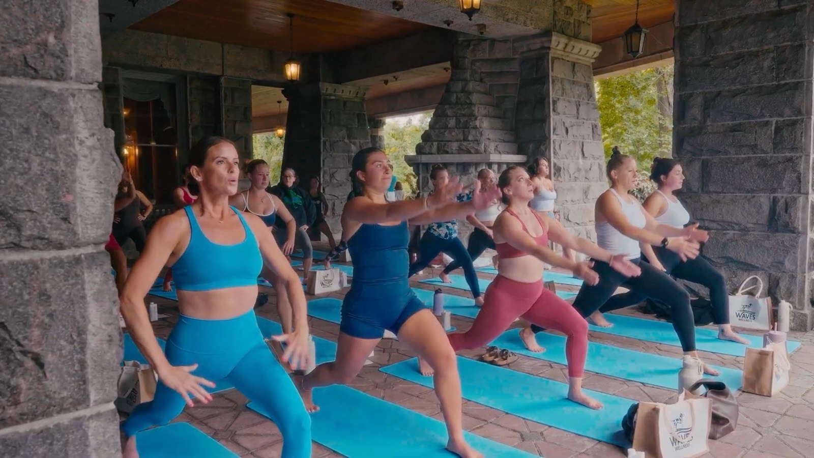 Still from the Waves Wellness event film produced by First Studios